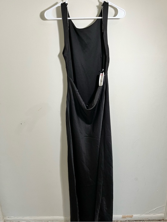 Dresses & Skirts - Classic Black Silky Backless Dress